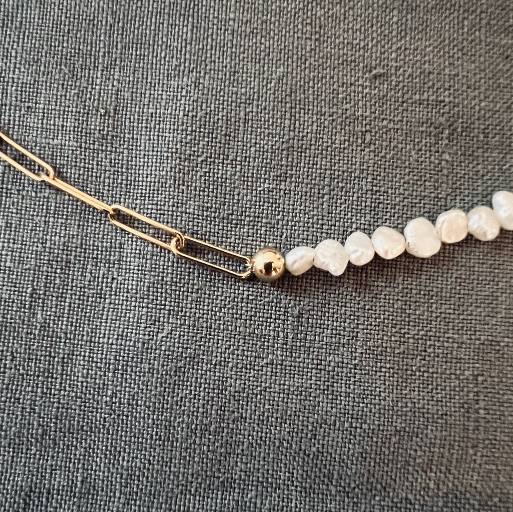 Choker Mix Chain Pearl – ADJewelry