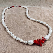 Choker Pearls with Coral Branches