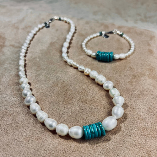 Pearls with Turquoise