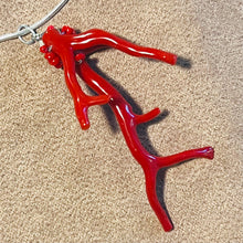 Red Coral Branches Pendant