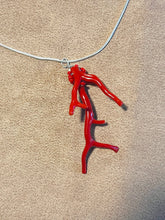 Red Coral Branches Pendant