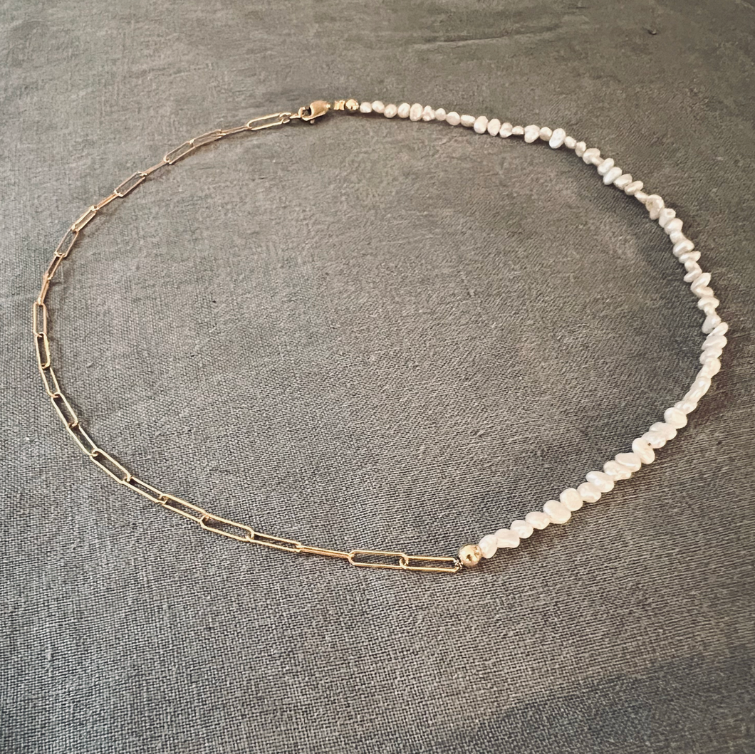 Choker Mix Chain Pearl