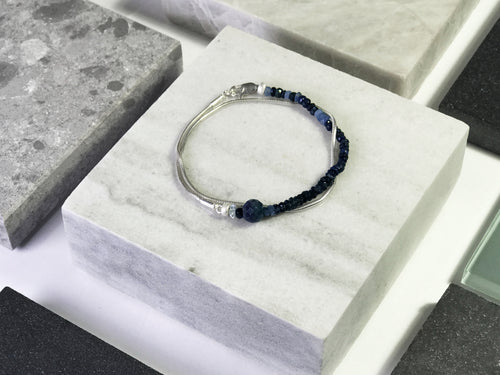 Silver Sapphire Bracelet